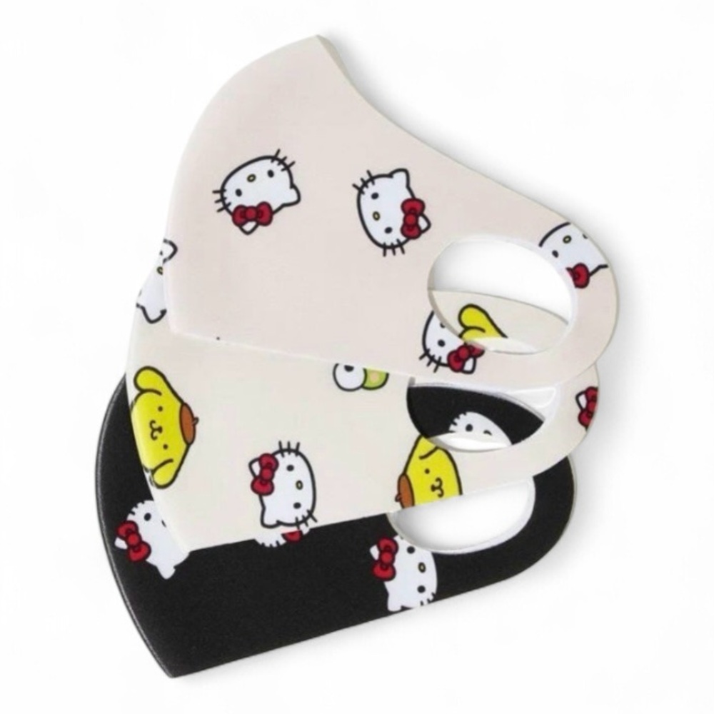 Hello Kitty and Friends Cartoon Graphic Face Masks - 3pcs
